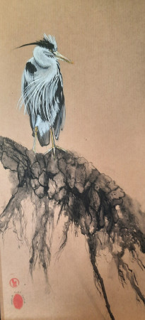 0-V-25- Encre de chine et gouache sur papier kraft tendu-2025-disponible